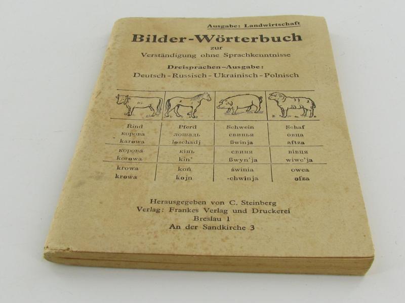 German Picture dictionary for communication without language skills