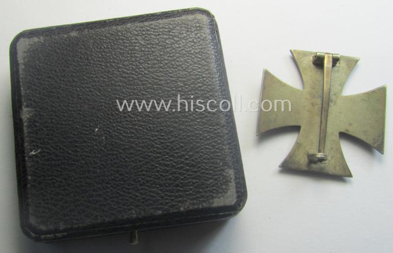 'Eisernes Kreuz 1. Klasse' (ie. Iron Cross 1st class) being an early-pattern (and non-maker-marked) example by the: 'Wilh. Deumer'-company that comes complete in its specific etui as issued and recently found