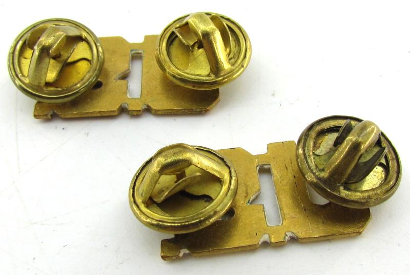 2x US Collar Pin U.S