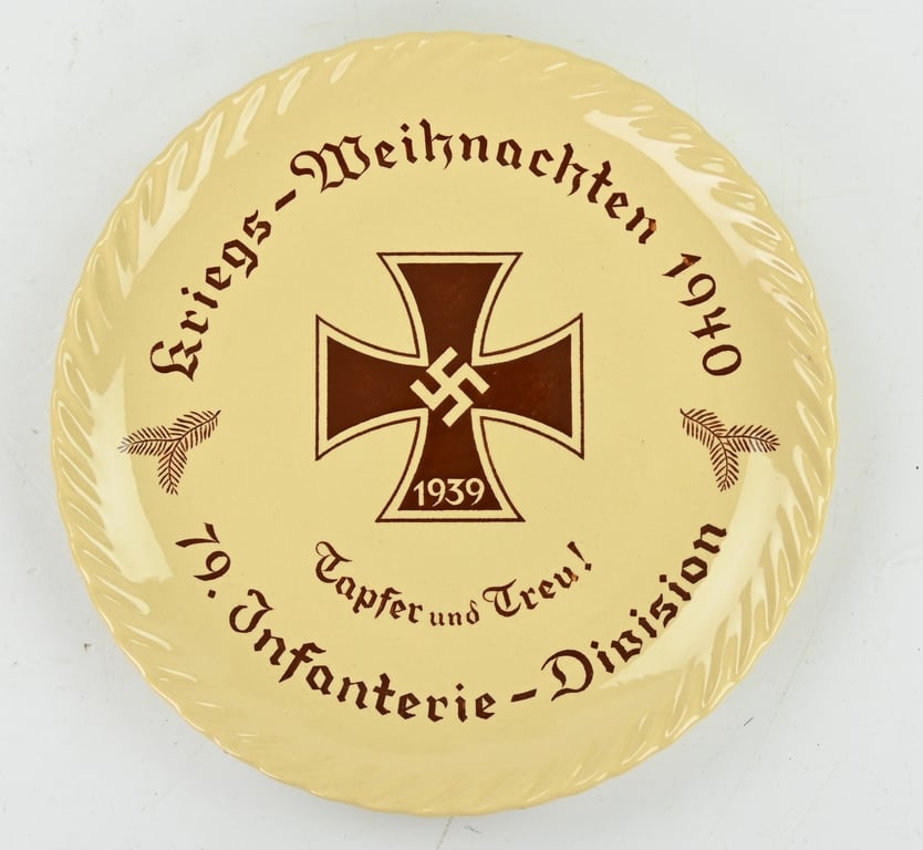 German WH 79th Infantry Division Remembrance Plate 1940