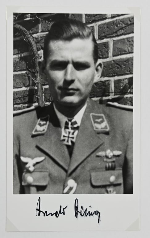 Signature of Luftwaffe KC Recipient ''Arnold Döring"'