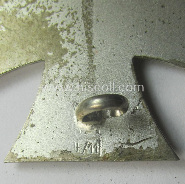 '1957-pattern: 'EK1.Kl.' (or: Iron Cross 1st class) being a neatly maker- (ie. 'L/11'-) marked example as was produced by the (desirable!) 'Hersteller' (ie. maker): 'Wilhelm Deumer'