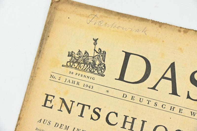 German Newspaper “Das Reich” 10 January 1943