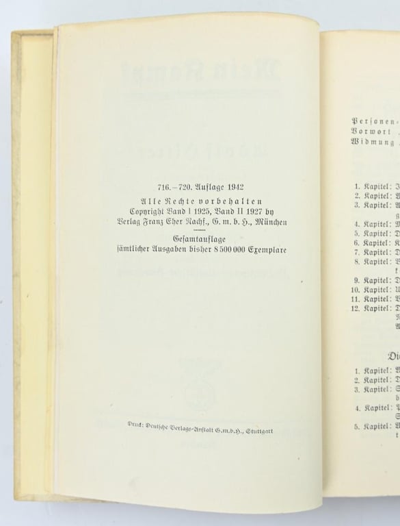 German Adolf Hitler Mein Kampf Book