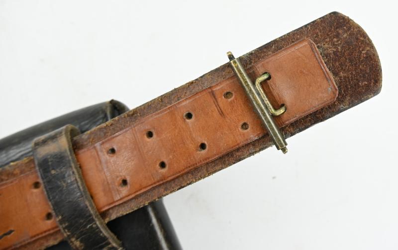 German Third Reich State Police belt & Beltbuckle with mapcase