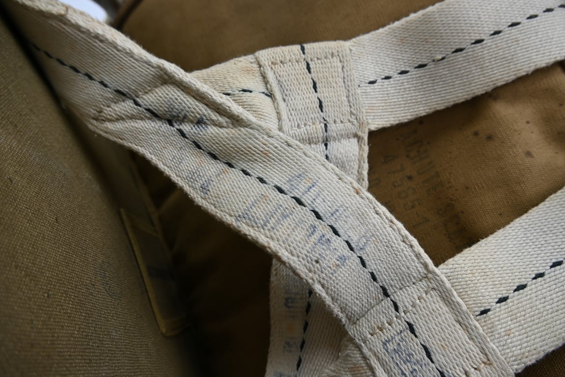 USAAF WW2 Named AN6510-1 Seat Parachute Harness Assembly