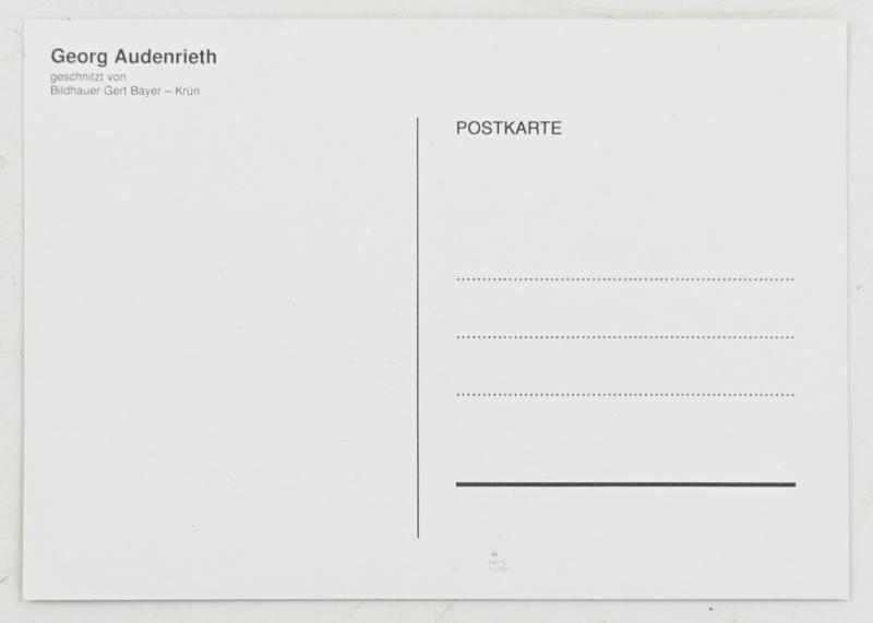 SIgnature of Wehrmacht Heer KC Recipient 'Georg Audenrieth'