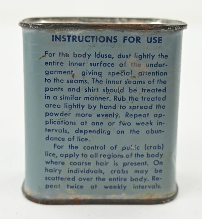 US WW2 Insect louse Powder