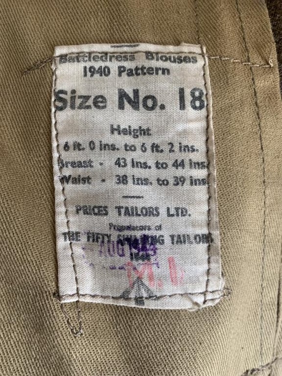 British P40 Battle Dress