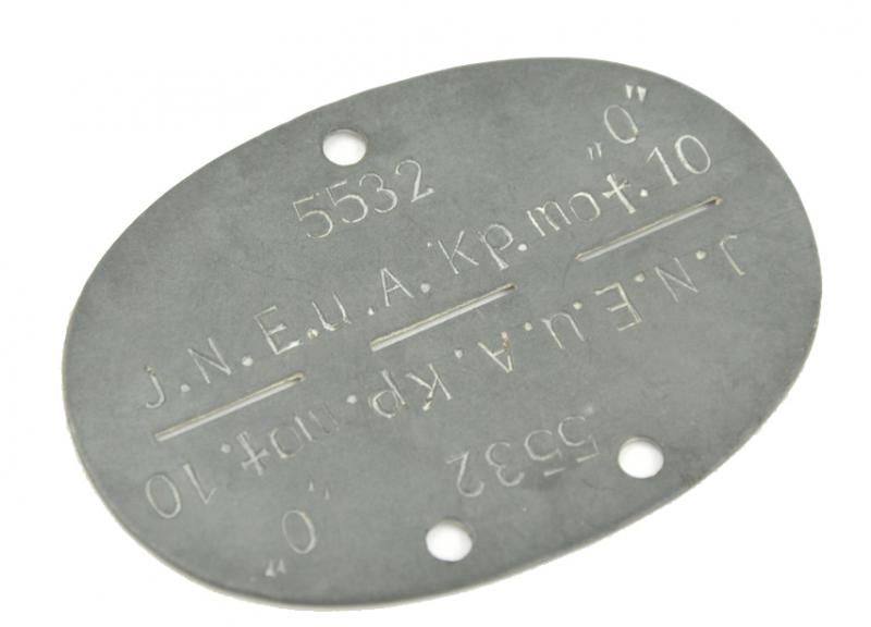 German WH Dog-tag 'Nachrichten'