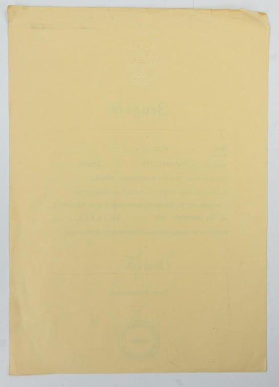 German RKK Certificate 'Edith Bauer'