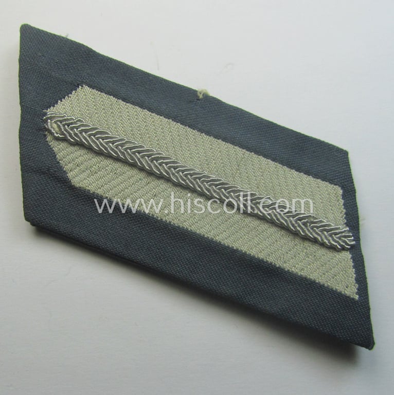 Interesting - later-war-period and entirely 'BeVo'-woven! - WH (Heeres) officers'-type collar-tab-pair as was specifically intended for usage by an officer who served as a: 'Sonderführer Z'