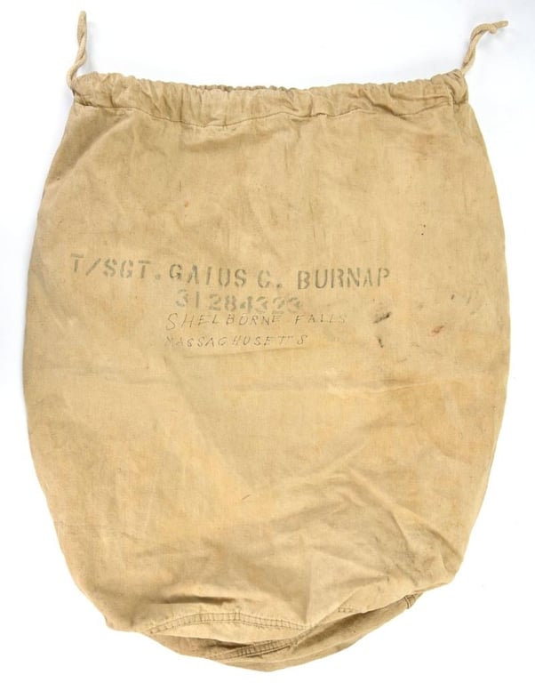 USAAF WW2 Kit-bag 'T/Sgt Gaius C. Burnap'