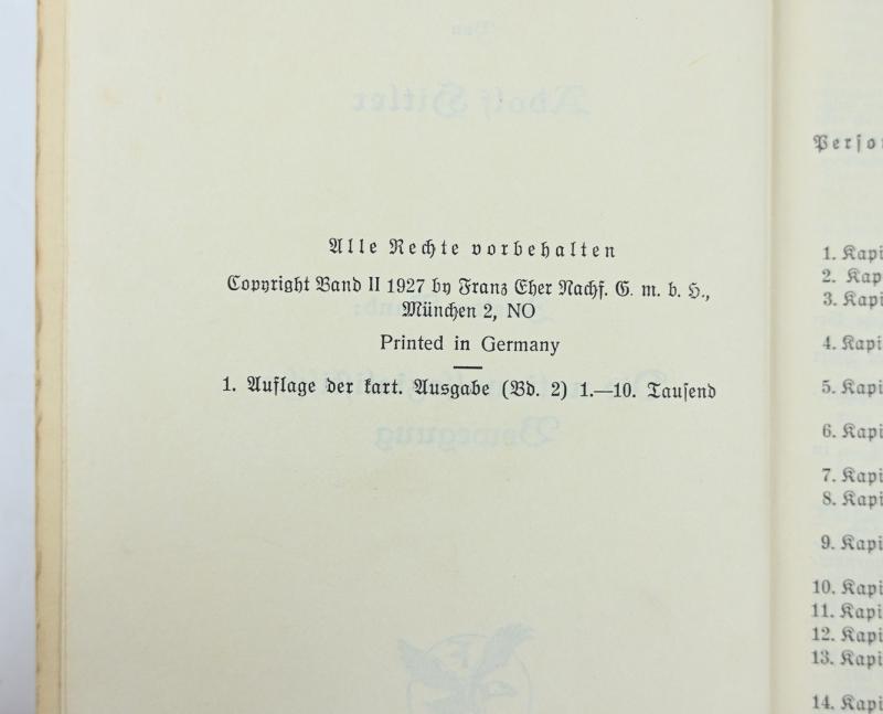 German Mein Kampf Pocket Book Set 1932