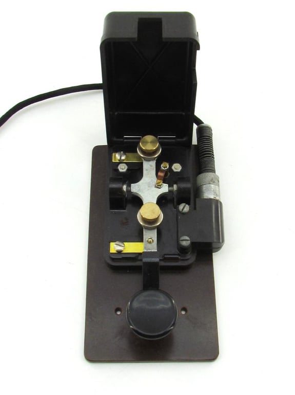 Wehrmacht Morse Code Telegraph Key in Original Box