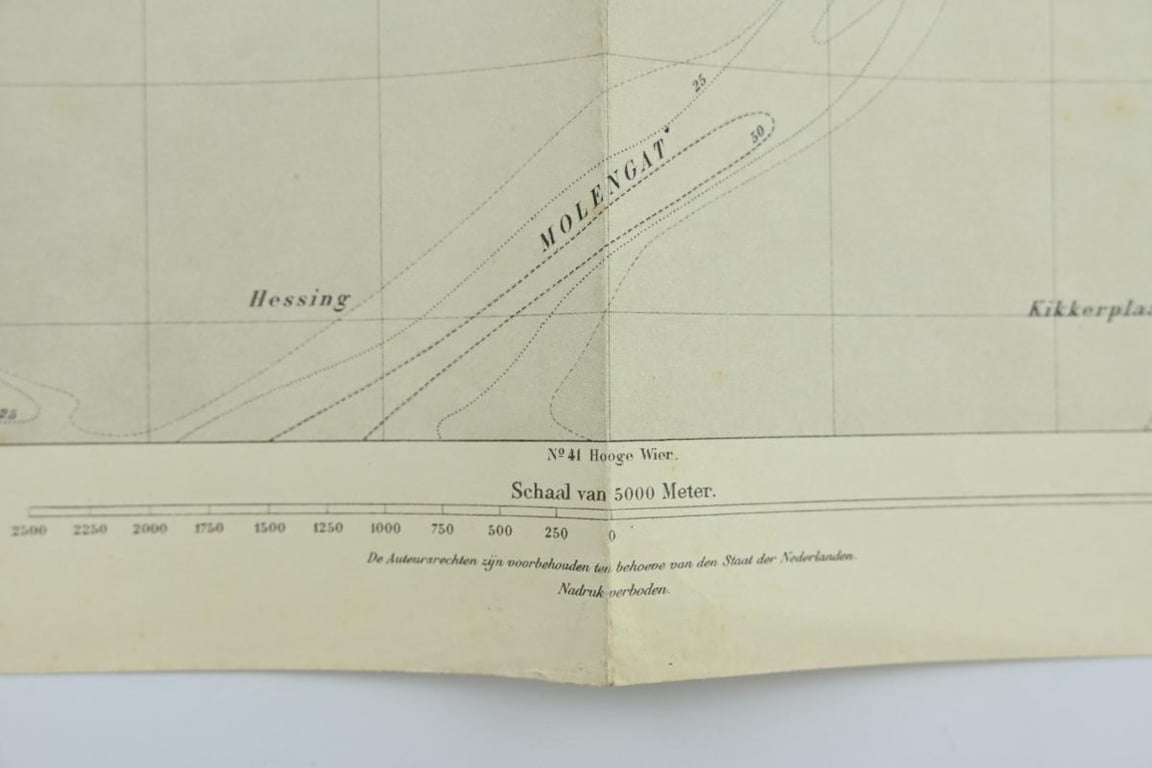 German Mapcard of 'Ballum' Holland