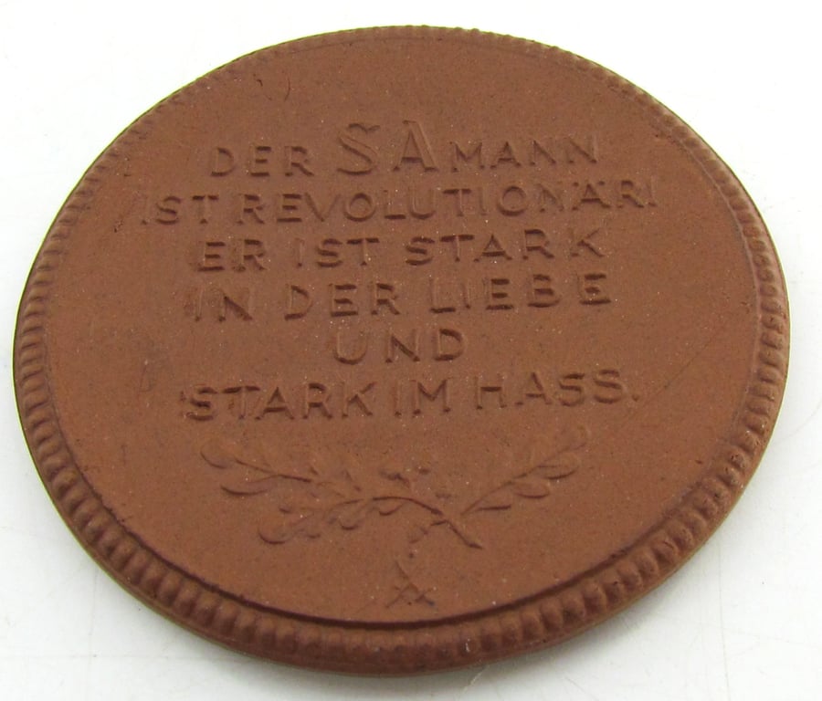 SA Gruppenaufmarsch Dresden 1934 table medal in case