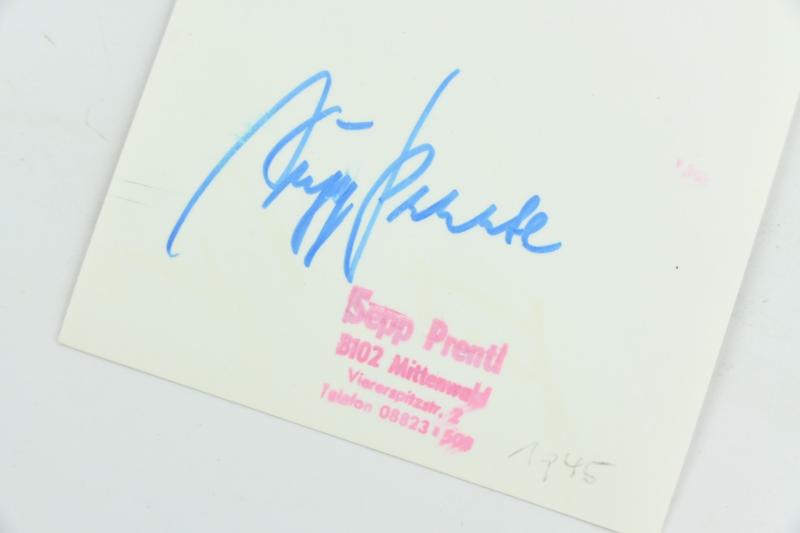 Signature of Luftwaffe KC-OLC Recipient 'Josef Prentl'
