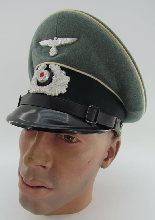 Wehrmacht (Heer) Infantry EM/NCO Visor Cap (Stone Mint)