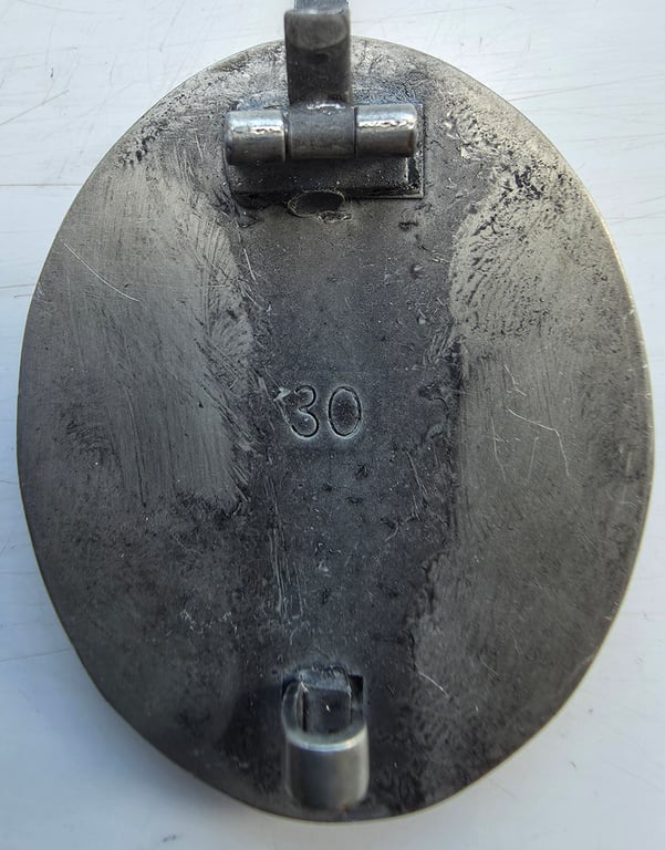 Reproduction wound badge silver