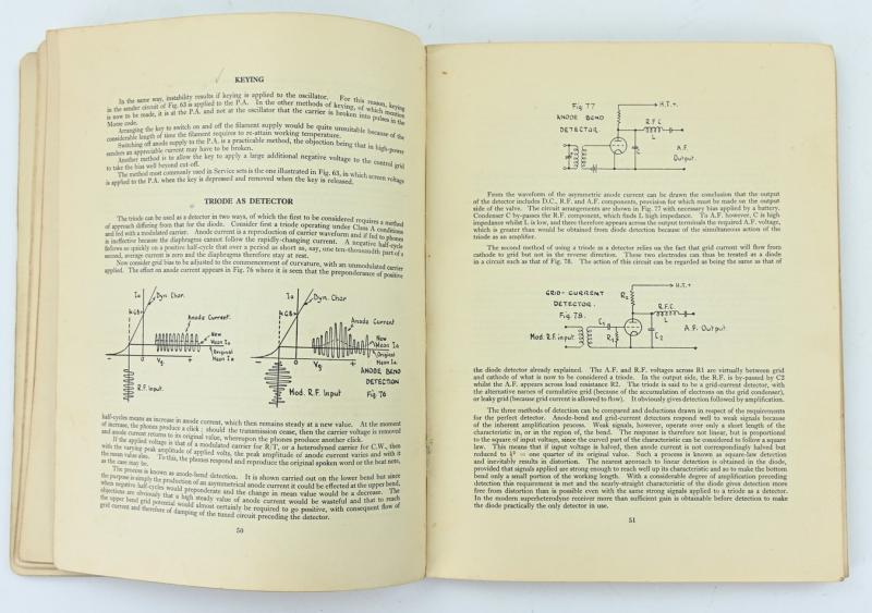 British WW2 Royal SIgnals Book 'Wireless Theory'