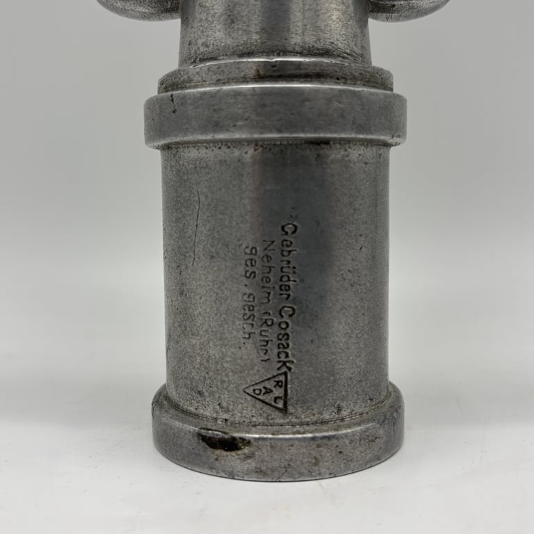 RAD Flagpole Finial with Carrying Bag - Gebrüder Cossack Maker Marked