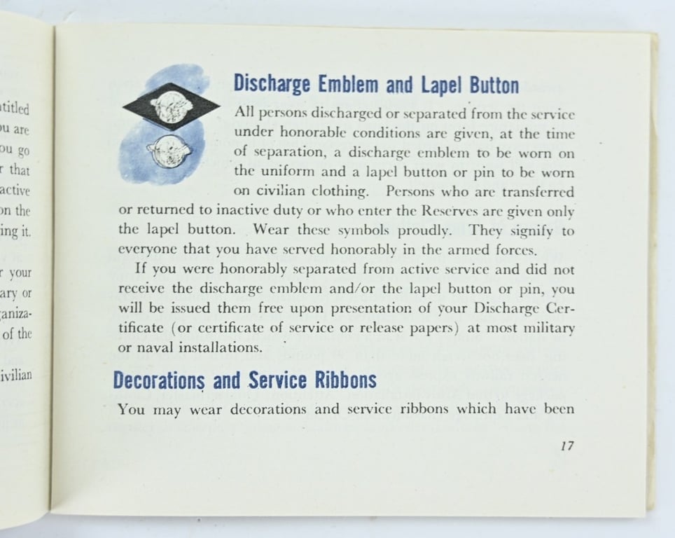 US WW2 Going Back to Civilian Life Booklet