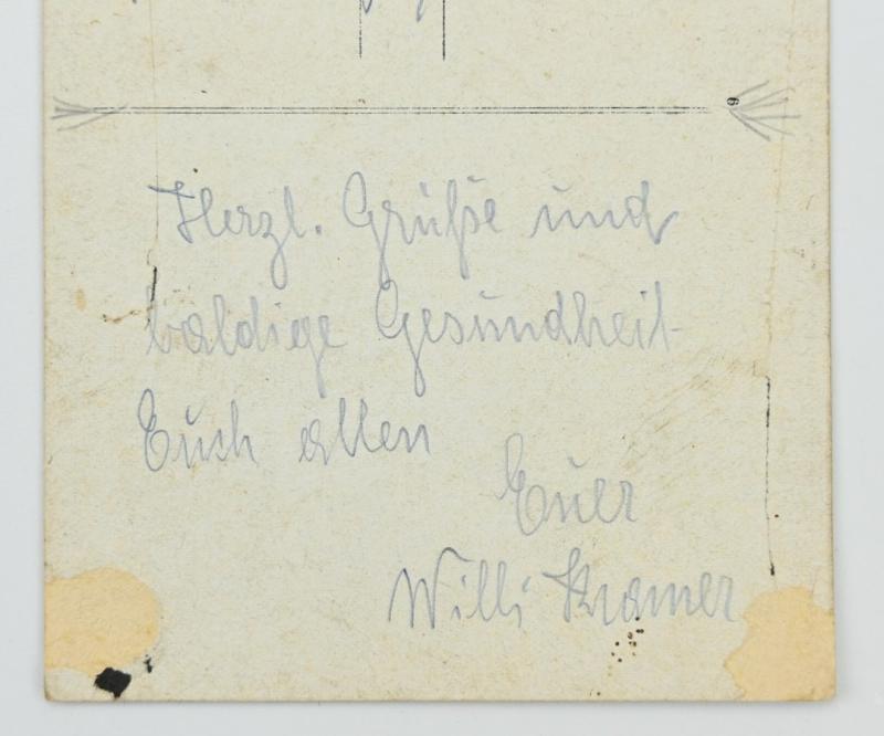 German WW2 Period Postcard 'Lazzarett'