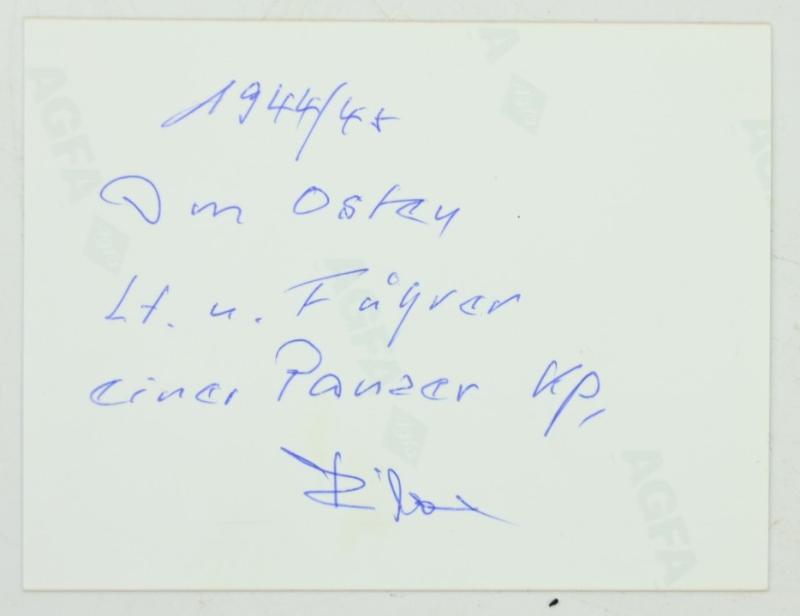 Signature of Luftwaffe KC Recipient 'Fritz Birnbaum'