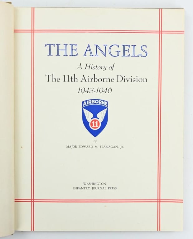 US WW2 History of the 11th Airborne Division Book 'The Angels'