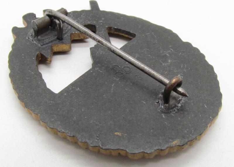 Kriegsmarine coastal artillery badge (FLL43)