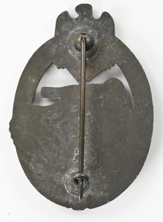 German Panzer Assault Badge in Bronze ''HA''