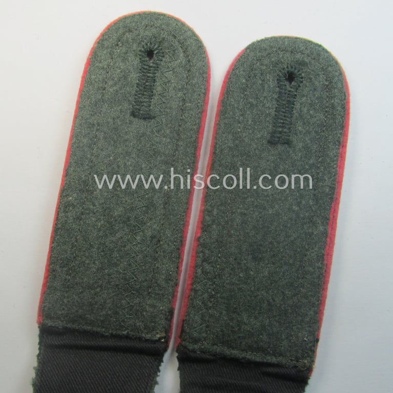 Pair of WH (Heeres) neatly 'cyphered', so-called: 'M40'-pattern NCO-type shoulderstraps: 'Unteroffizier des Panzer-Schützen-Rgts. 12'