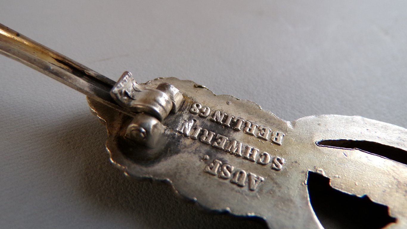U-Boat Front Clasp in Silver Schwerin Berlin