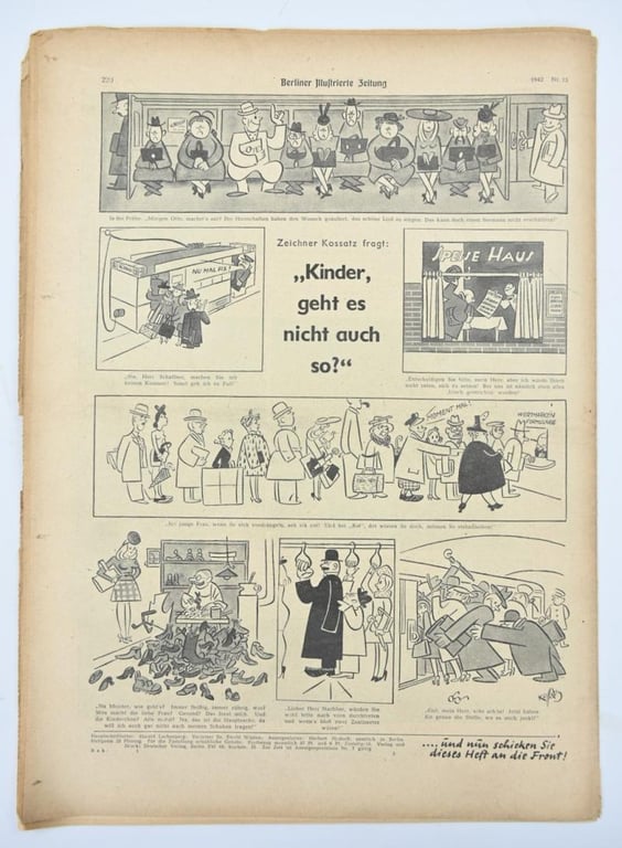 German Berliner Illustrierte Zeitung Newspaper April 1942