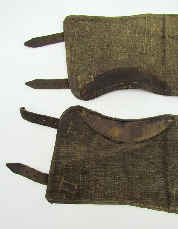 Pair of late war M37 pattern gaiters or Gamaschen