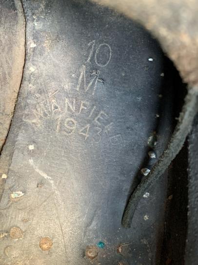 British Ammo Boots size 10 -1943-