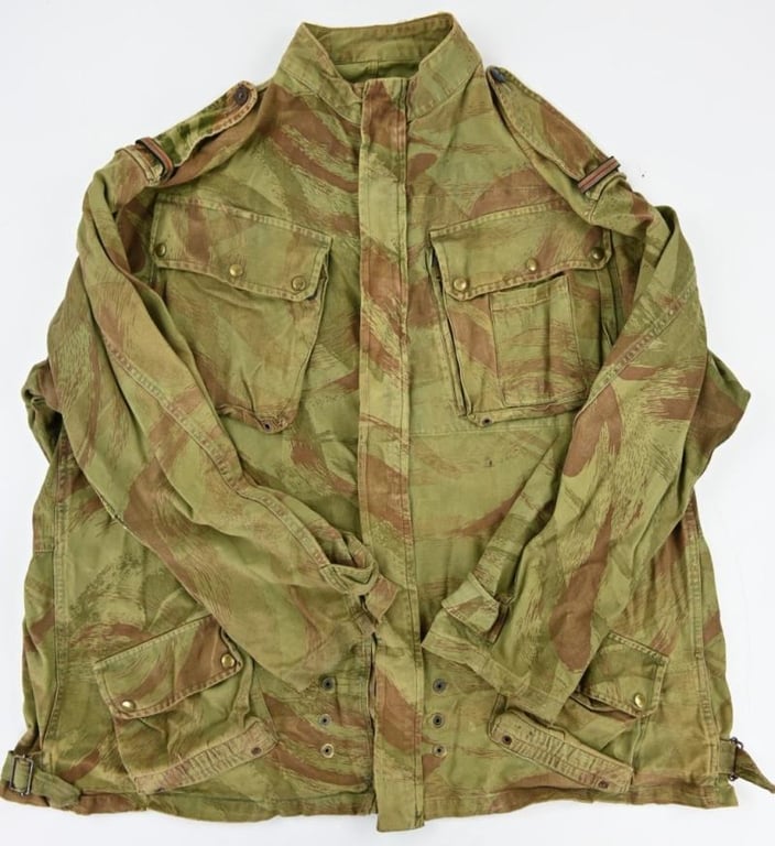 French 1950's Indochina Lizard Camouflage Tap 47/56 Airborne Jacket