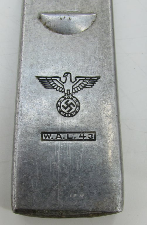 Wehrmacht Heer field cutlery set marked WAL 43