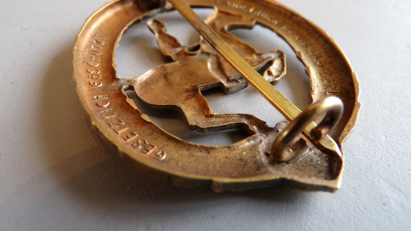 Deutsches Reiterabzeichen 3. Stufe in Bronze