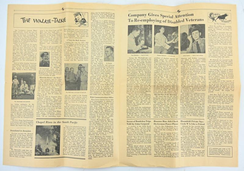 US WW2 Keep Posted Newspaper