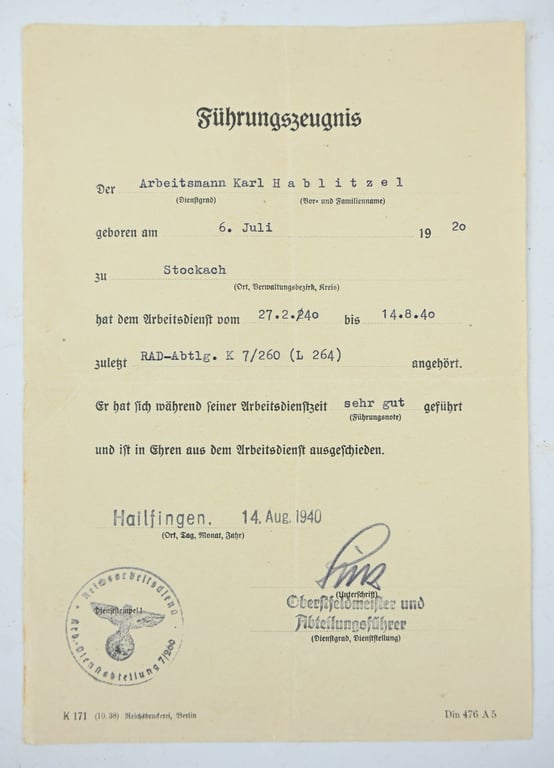 German RAD Document Grouping