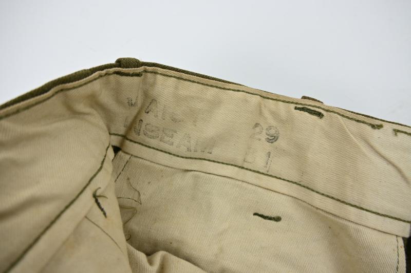 US WW2 Field Wool Serge Trousers 1941