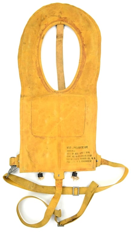 US WW2 Mae West Life Preserver Vest AN 6519-1