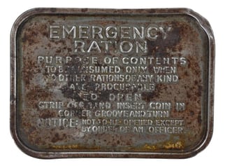British WW2 Emergency Ration Tin Can