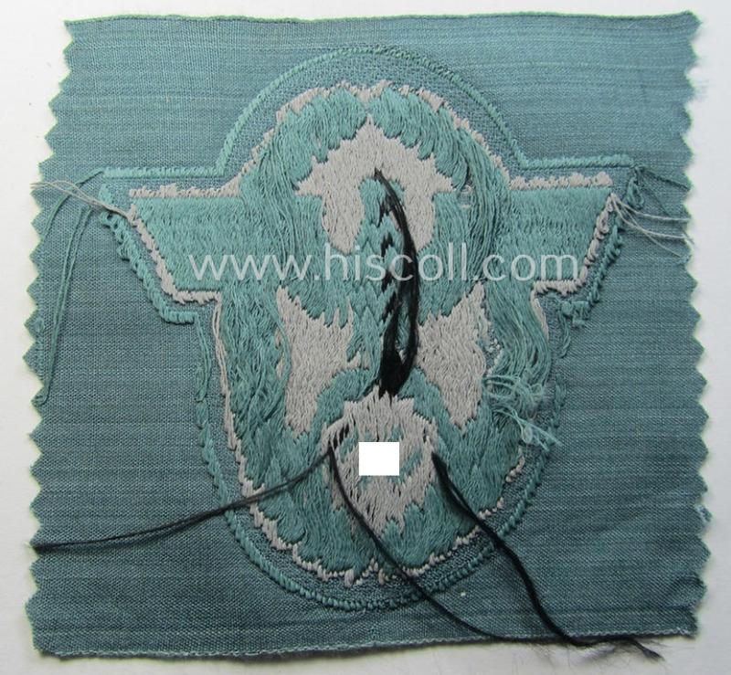 Police- (ie. 'Polizei'-) related armbadge (ie. arm-eagle) being a typical 'BeVo'-woven example