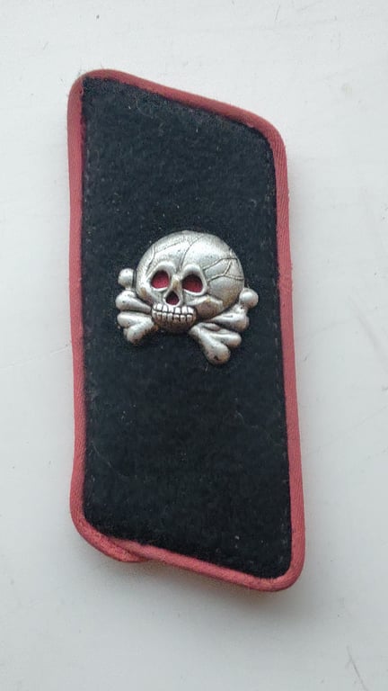 Wehrmacht Panzer wrap pink piped collar tabs