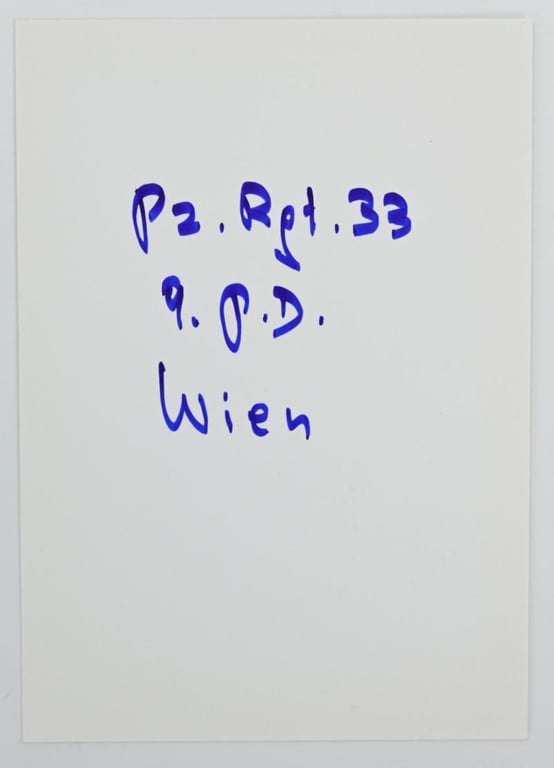 Signature of Wehrmacht Heer KC Recipient 'Ludwig Bauer'
