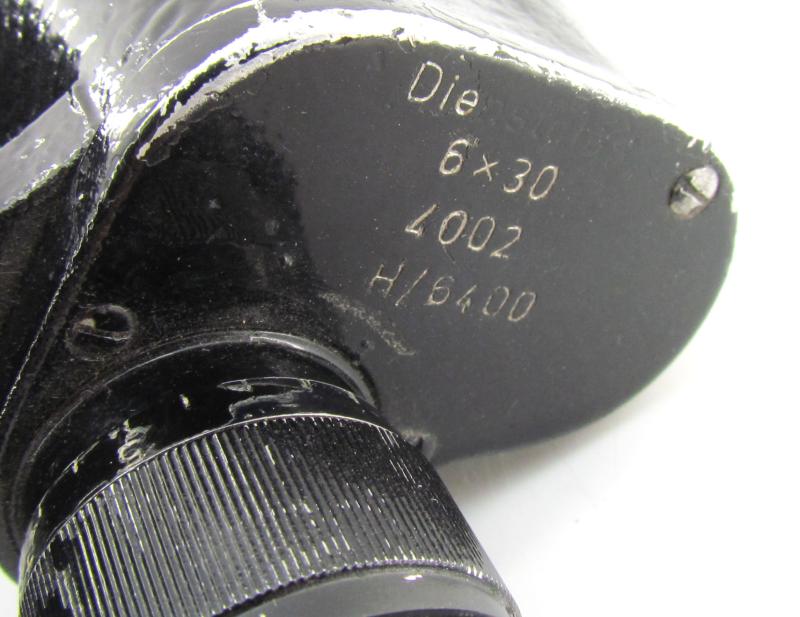 German WWII 6x30 Binoculars – Maker Code “fzg” (Feinmechanik GmbH, Kassel)