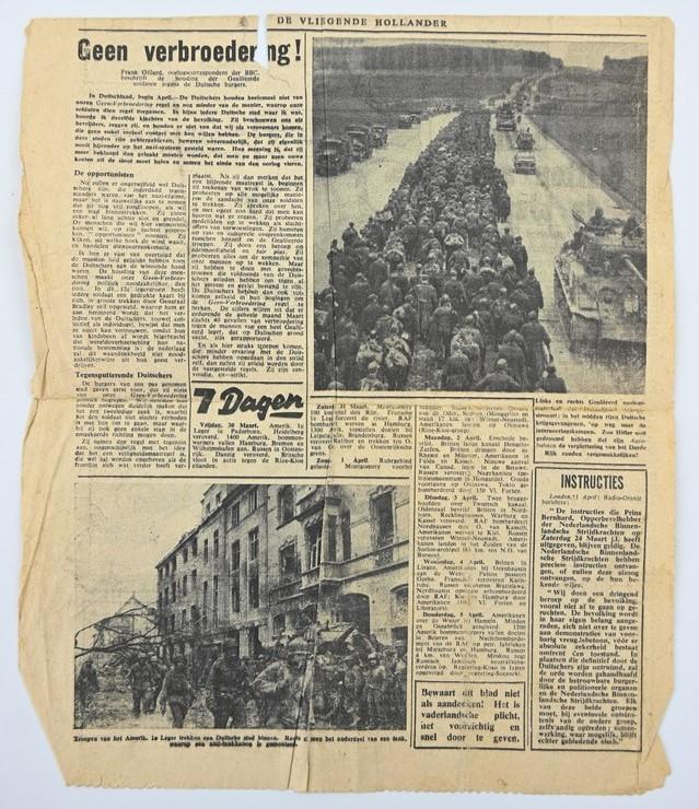 Allied Droppingsflyer 'De Vliegende Hollander' 6 April 1945